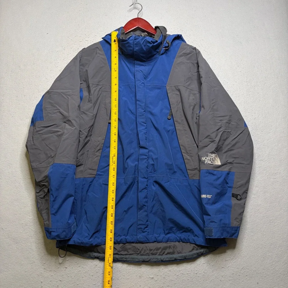 The North Face Mountain Jacket Mens M Blue Gore-Tex Vintage 90s Waterproof Shell
